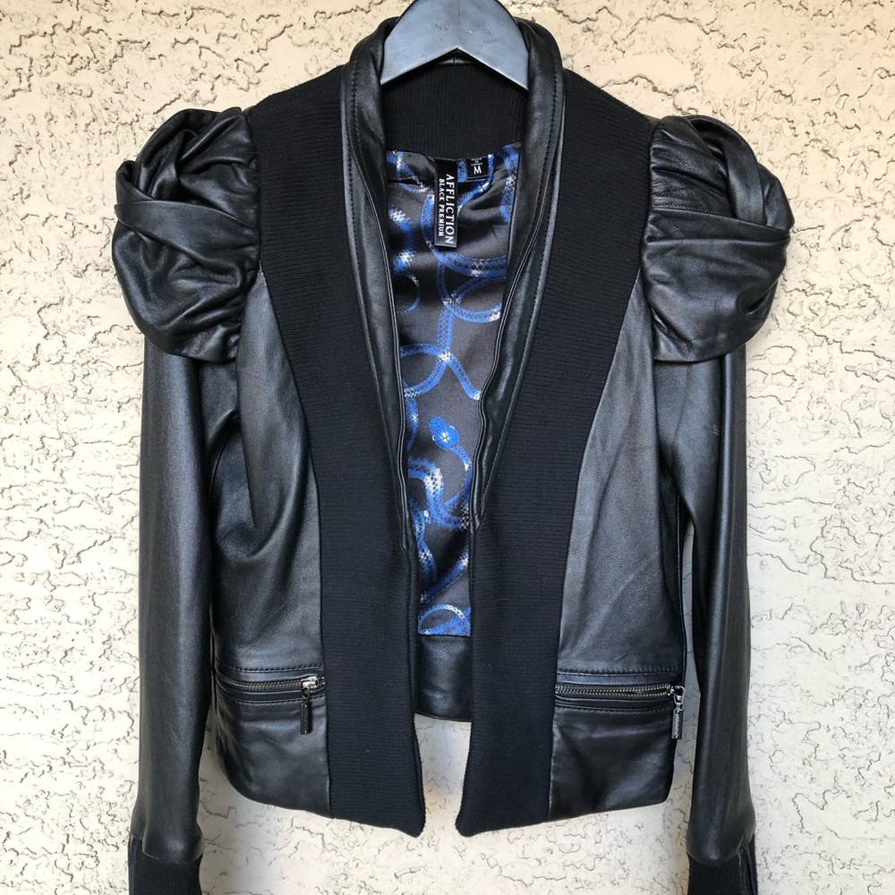 Fancy leather blazer